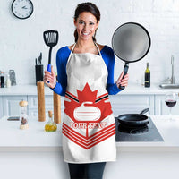 Personalized Canada Curling Apron Maple Leaf White Version - Wonder Print Shop