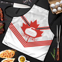 Personalized Canada Curling Apron Maple Leaf White Version - Wonder Print Shop