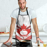 Personalized Canada Curling Apron Maple Leaf White Version - Wonder Print Shop