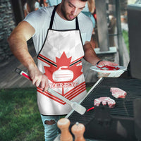 Personalized Canada Curling Apron Maple Leaf White Version - Wonder Print Shop