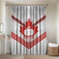 Personalized Canada Curling Bathroom Set Maple Leaf White Version - Wonder Print Shop