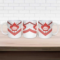 Personalized Canada Curling Ceramic Mug Maple Leaf White Version - Wonder Print Shop
