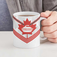 Personalized Canada Curling Ceramic Mug Maple Leaf White Version - Wonder Print Shop