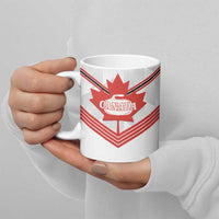 Personalized Canada Curling Ceramic Mug Maple Leaf White Version - Wonder Print Shop