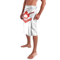 Personalized Canada Curling Lavalava Maple Leaf White Version - Wonder Print Shop
