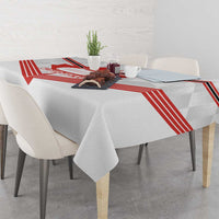 Personalized Canada Curling Tablecloth Maple Leaf White Version - Wonder Print Shop