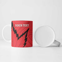 Custom Canada Curling Ceramic Mug Go Maple Leaf Marble Style - Wonder Print Shop