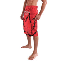 Custom Canada Curling Lavalava Go Maple Leaf Marble Style - Wonder Print Shop