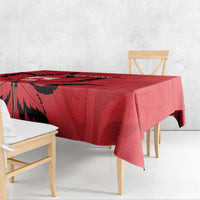 Custom Canada Curling Tablecloth Go Maple Leaf Marble Style - Wonder Print Shop