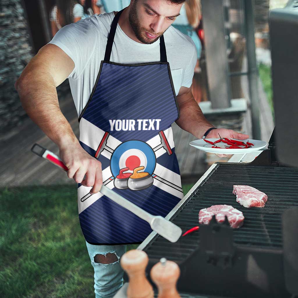 Personalized Scotland Curling Apron Go Scottish Flag Style - Wonder Print Shop
