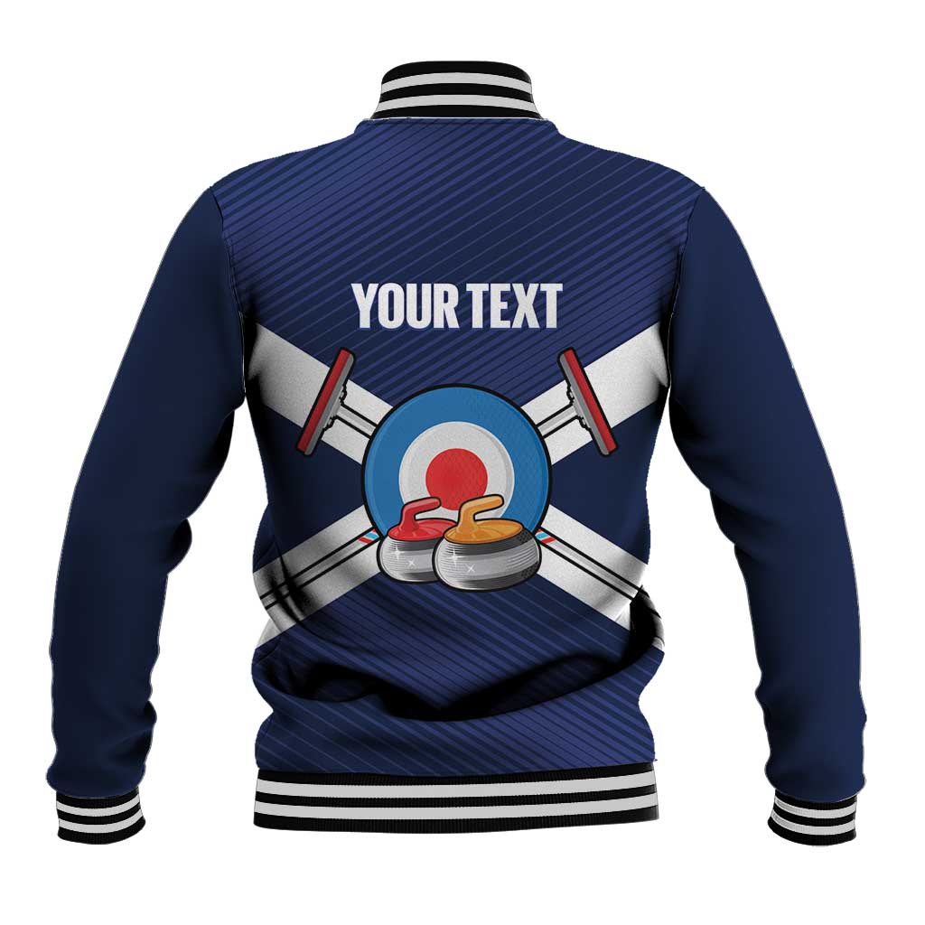 Personalized Scotland Curling Baseball Jacket Go Scottish Flag Style - Wonder Print Shop