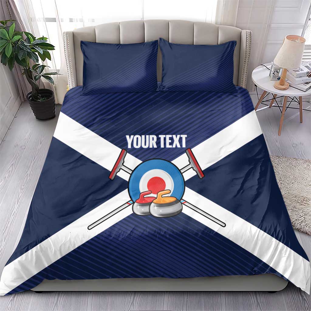 Personalized Scotland Curling Bedding Set Go Scottish Flag Style - Wonder Print Shop
