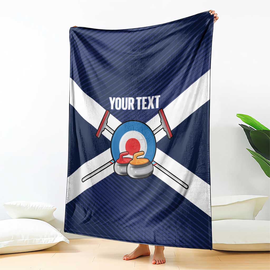 Personalized Scotland Curling Blanket Go Scottish Flag Style - Wonder Print Shop