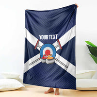 Personalized Scotland Curling Blanket Go Scottish Flag Style - Wonder Print Shop