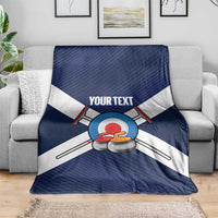 Personalized Scotland Curling Blanket Go Scottish Flag Style - Wonder Print Shop