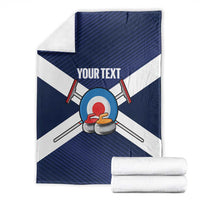 Personalized Scotland Curling Blanket Go Scottish Flag Style - Wonder Print Shop