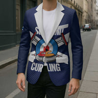 Personalized Scotland Curling Blazer Go Scottish Flag Style - Wonder Print Shop