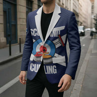 Personalized Scotland Curling Blazer Go Scottish Flag Style - Wonder Print Shop