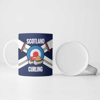 Personalized Scotland Curling Ceramic Mug Go Scottish Flag Style - Wonder Print Shop