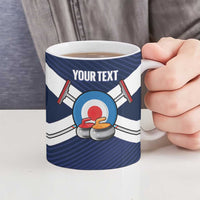 Personalized Scotland Curling Ceramic Mug Go Scottish Flag Style - Wonder Print Shop