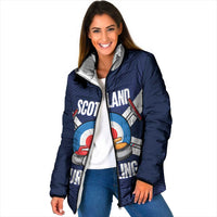 Personalized Scotland Curling Padded Jacket Go Scottish Flag Style - Wonder Print Shop