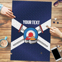 Personalized Scotland Curling Puzzle Go Scottish Flag Style - Wonder Print Shop