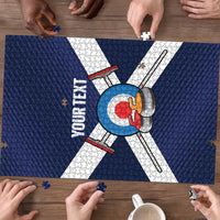 Personalized Scotland Curling Puzzle Go Scottish Flag Style - Wonder Print Shop