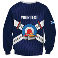 Personalized Scotland Curling Sweatshirt Go Scottish Flag Style - Wonder Print Shop