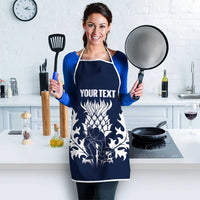 Custom Scotland Curling Apron Scottish Thistle Mix Tartan Pattern - Wonder Print Shop