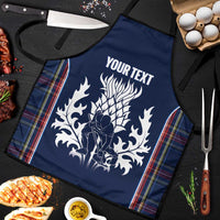 Custom Scotland Curling Apron Scottish Thistle Mix Tartan Pattern - Wonder Print Shop