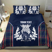 Custom Scotland Curling Bedding Set Scottish Thistle Mix Tartan Pattern - Wonder Print Shop