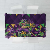 Six Seven Alligator Mardi Gras Tablecloth 67 Gen Alpha Slang Carnival Beads