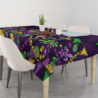 Six Seven Alligator Mardi Gras Tablecloth 67 Gen Alpha Slang Carnival Beads