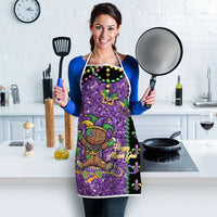 Voodoo Doll Mardi Gras Apron Throw Me Something Mister Glitter Effect