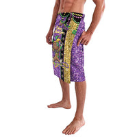 Voodoo Doll Mardi Gras Lavalava Throw Me Something Mister Glitter Effect
