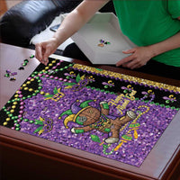 Voodoo Doll Mardi Gras Puzzle Throw Me Something Mister Glitter Effect