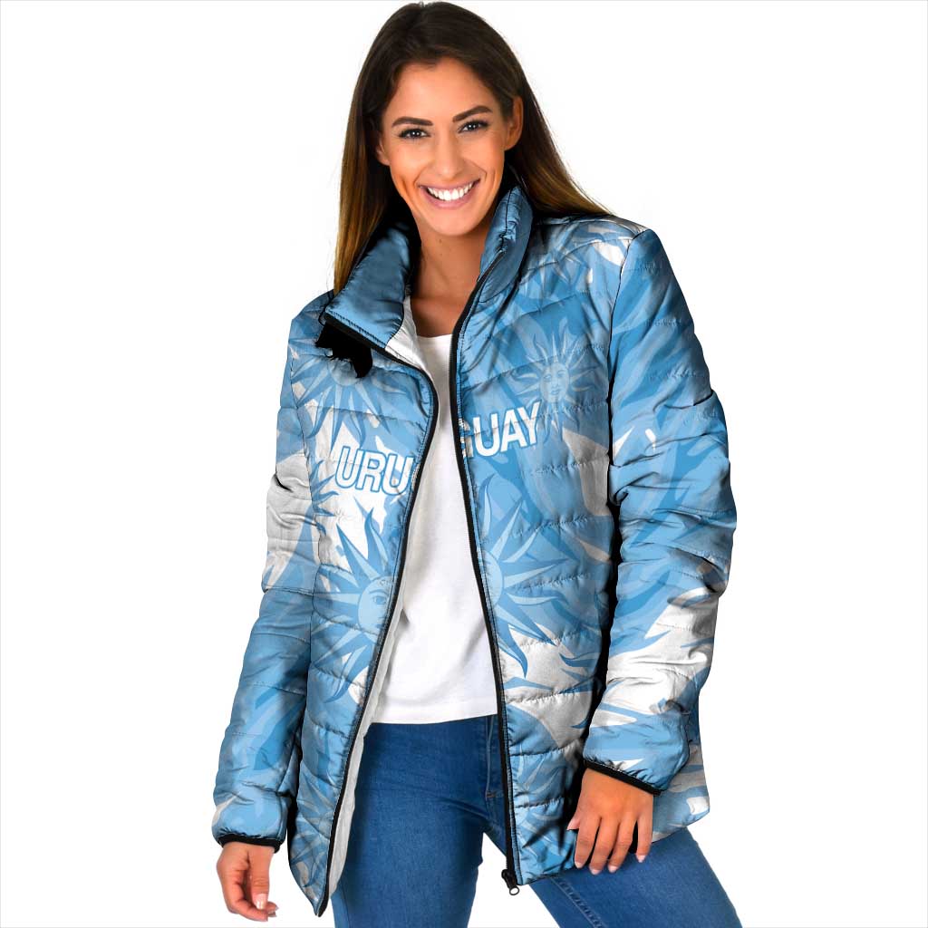 Uruguay 2026 Football Custom Padded Jacket Vamos La Celeste Sol de Mayo Style
