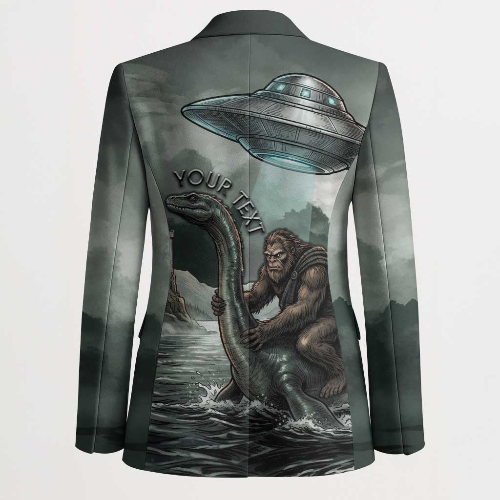 Bigfoot Loch Ness Monster UFO Believe Personalized Blazer World Cryptids Gothic Style