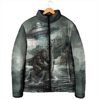 Bigfoot Loch Ness Monster UFO Believe Personalized Padded Jacket World Cryptids Gothic Style