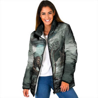 Bigfoot Loch Ness Monster UFO Believe Personalized Padded Jacket World Cryptids Gothic Style