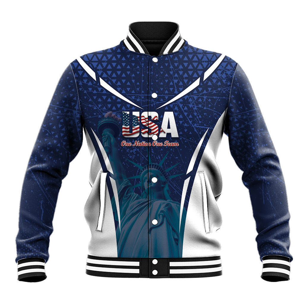 United States 2026 Soccer Custom Baseball Jacket Go USA One Nation One Team
