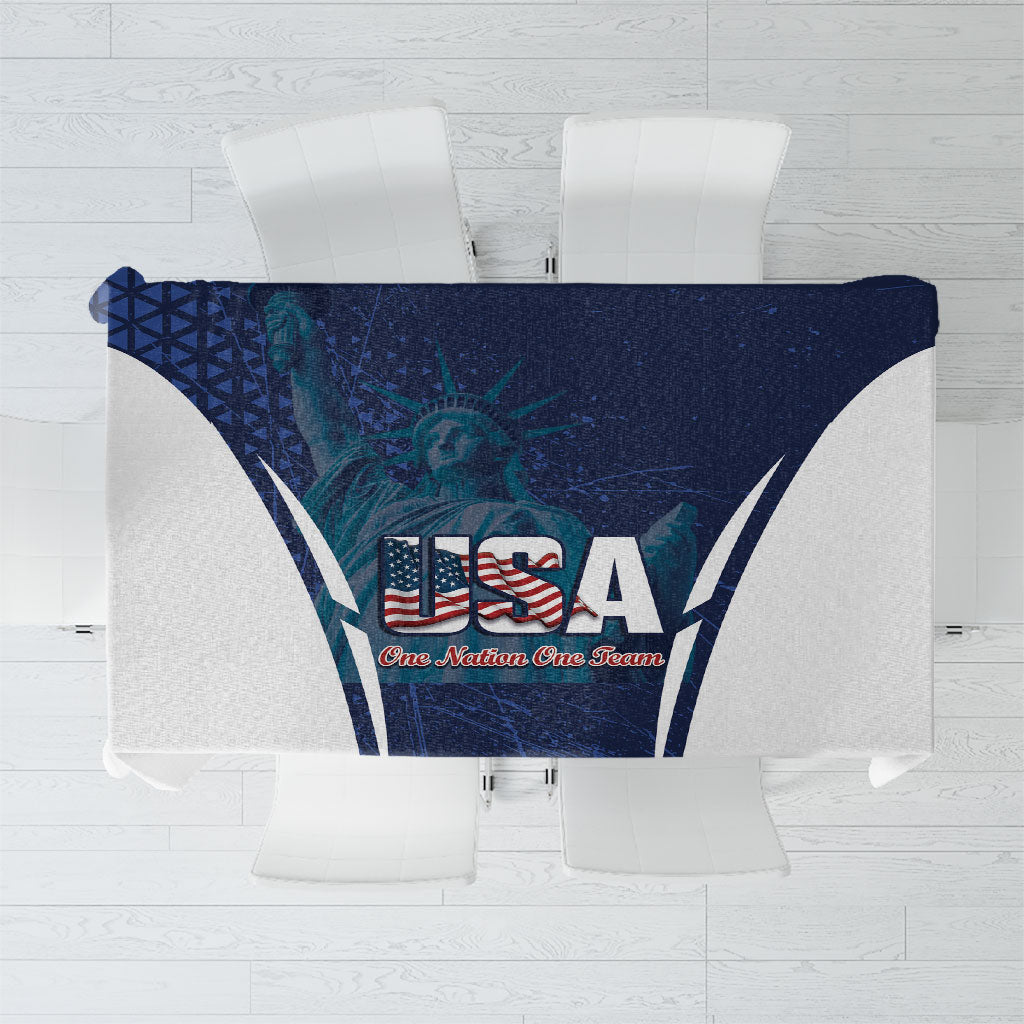 United States 2026 Soccer Tablecloth Go USA One Nation One Team