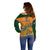 Australia Rugby Off Shoulder Sweater 2023 Go Wallabies Aboriginal World Cup - Wonder Print Shop