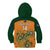 Personalised Australia Rugby Kid Hoodie 2023 Go Wallabies Aboriginal World Cup - Wonder Print Shop