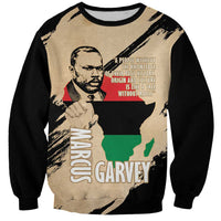 Marcus Garvey Day Sweatshirt UNIA Flag Mix African Map - Wonder Print Shop