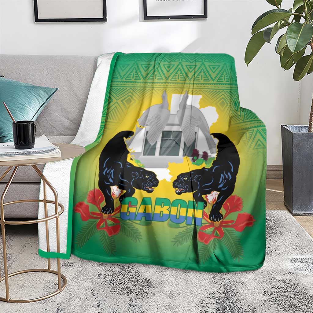 Gabon Independence Day Blanket Memorial Leon Mba Monument - Wonder Print Shop