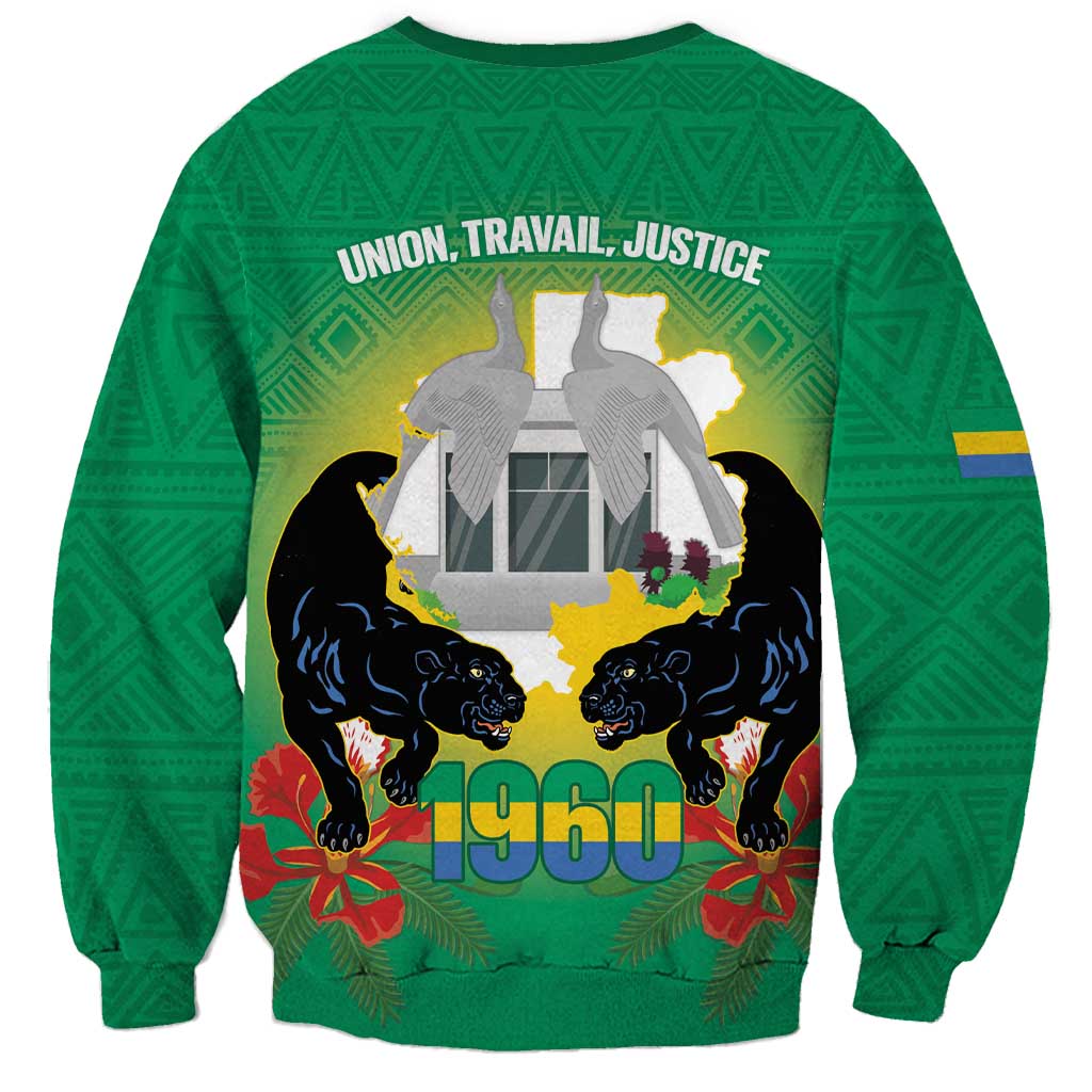 Gabon Independence Day Sweatshirt Memorial Leon Mba Monument - Wonder Print Shop