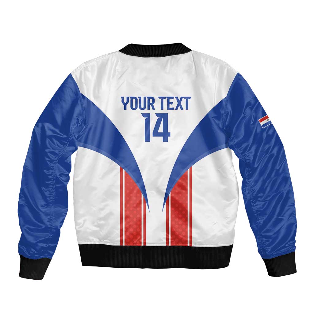 Custom Paraguay Football Bomber Jacket Come On Las Guaranies - Wonder Print Shop