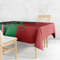 Custom Kenya Cricket Tablecloth Come On Simbas Kente Pattern - Wonder Print Shop