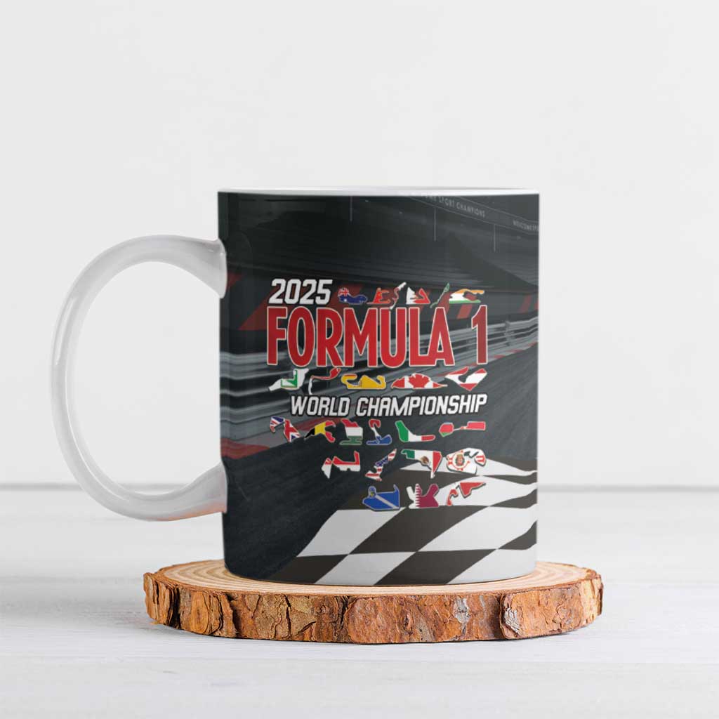 Racing Car 2025 Ceramic Mug GP Circuits Born To Speed - Wonder Print Shop